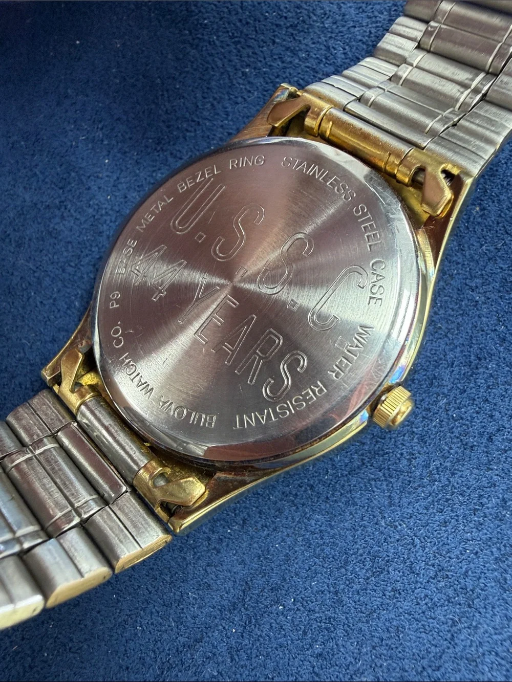 Bulova Gold Dial Men's Dress Watch with Day/Date